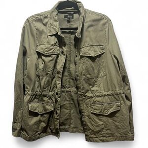 a.n.a Khaki green utility jacket